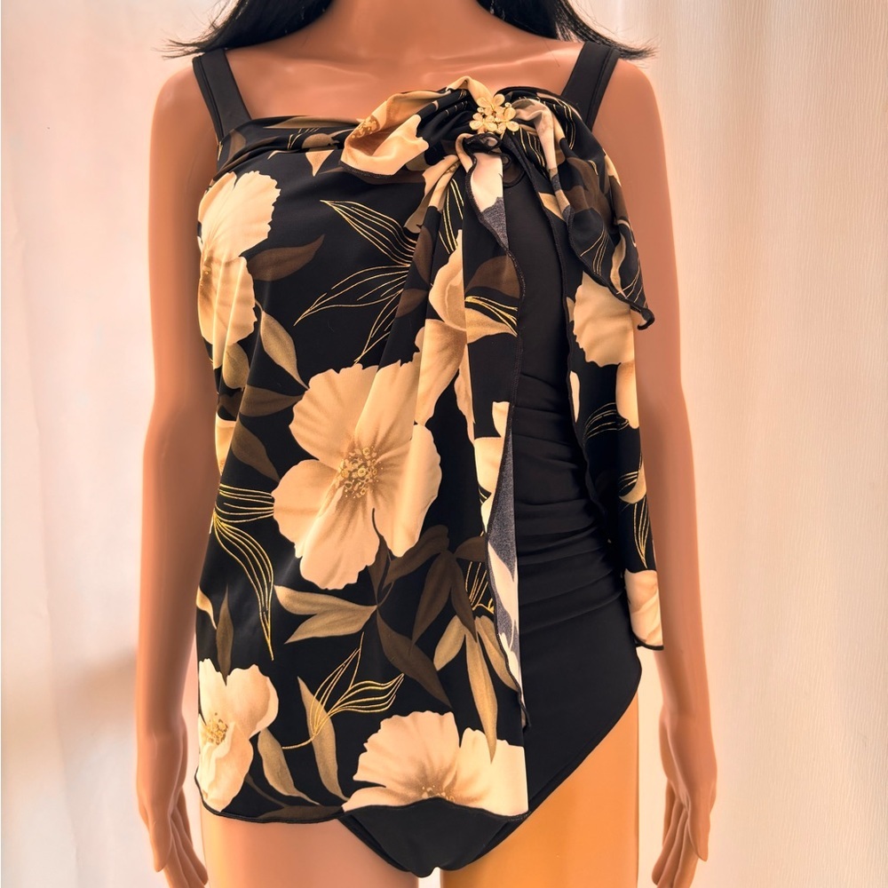 Longitude Floral Beach Wrap Skirt - Picture 6 of 14